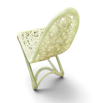 Plastic / polyester hand made chair / 1990s