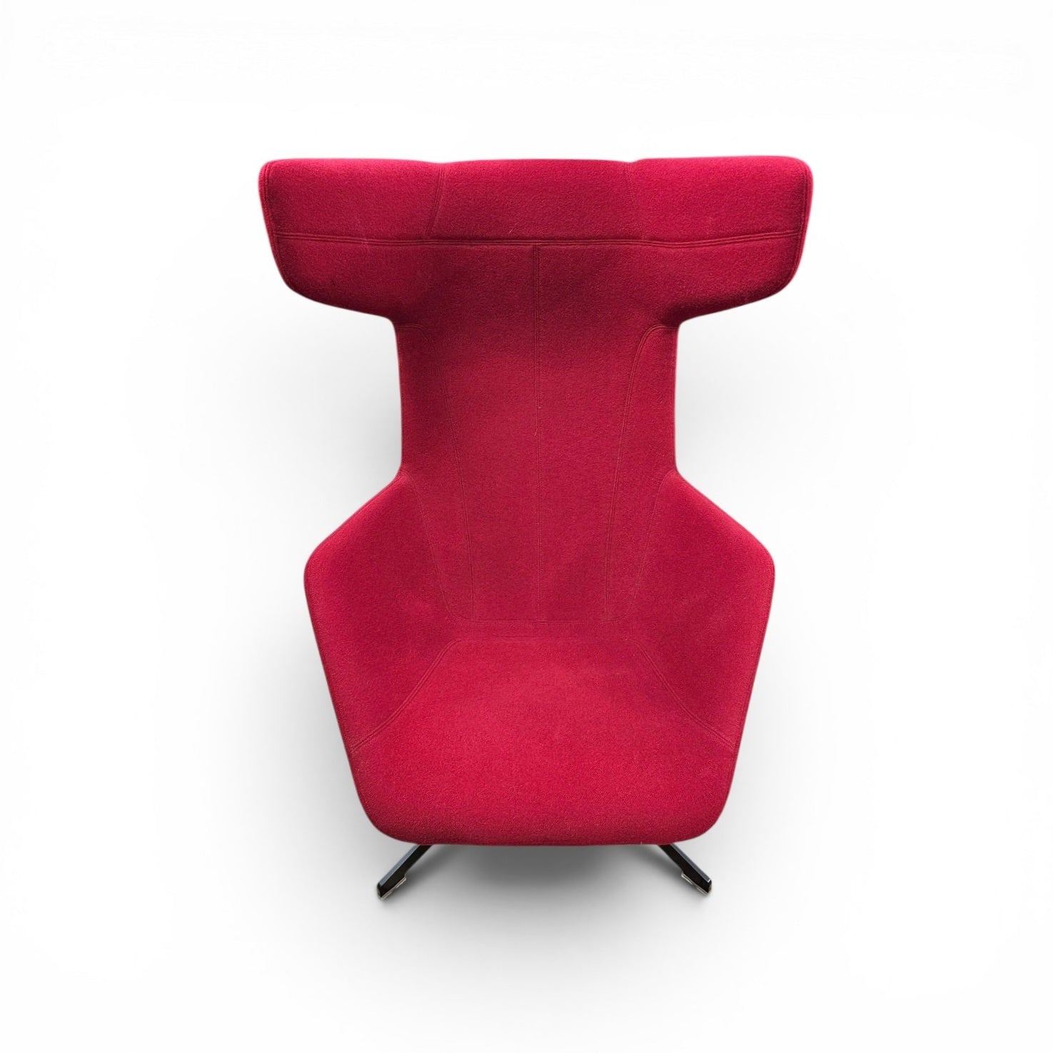 ALFREDO HÄBERLI / armchair “Take a line for a walk” / Moroso / Italy / design 2003 / red wool