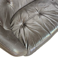 Bz49 sofa by Hans Ell for 't Spectrum / 1970 / dark brown leather