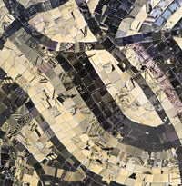Photomosaic / pixel art avant la lettre 1970's / vicious circles / baryta paper /