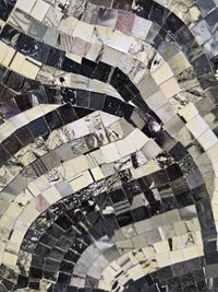 Photomosaic / pixel art avant la lettre 1970's / vicious circles / baryta paper /