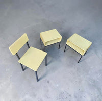 2 x nightstand / matching chair by Kuperus / model Horatio /  1960s