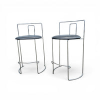 2 x Gaja stool by Kazuhide Takahama for  Simon Gavina / black leather
