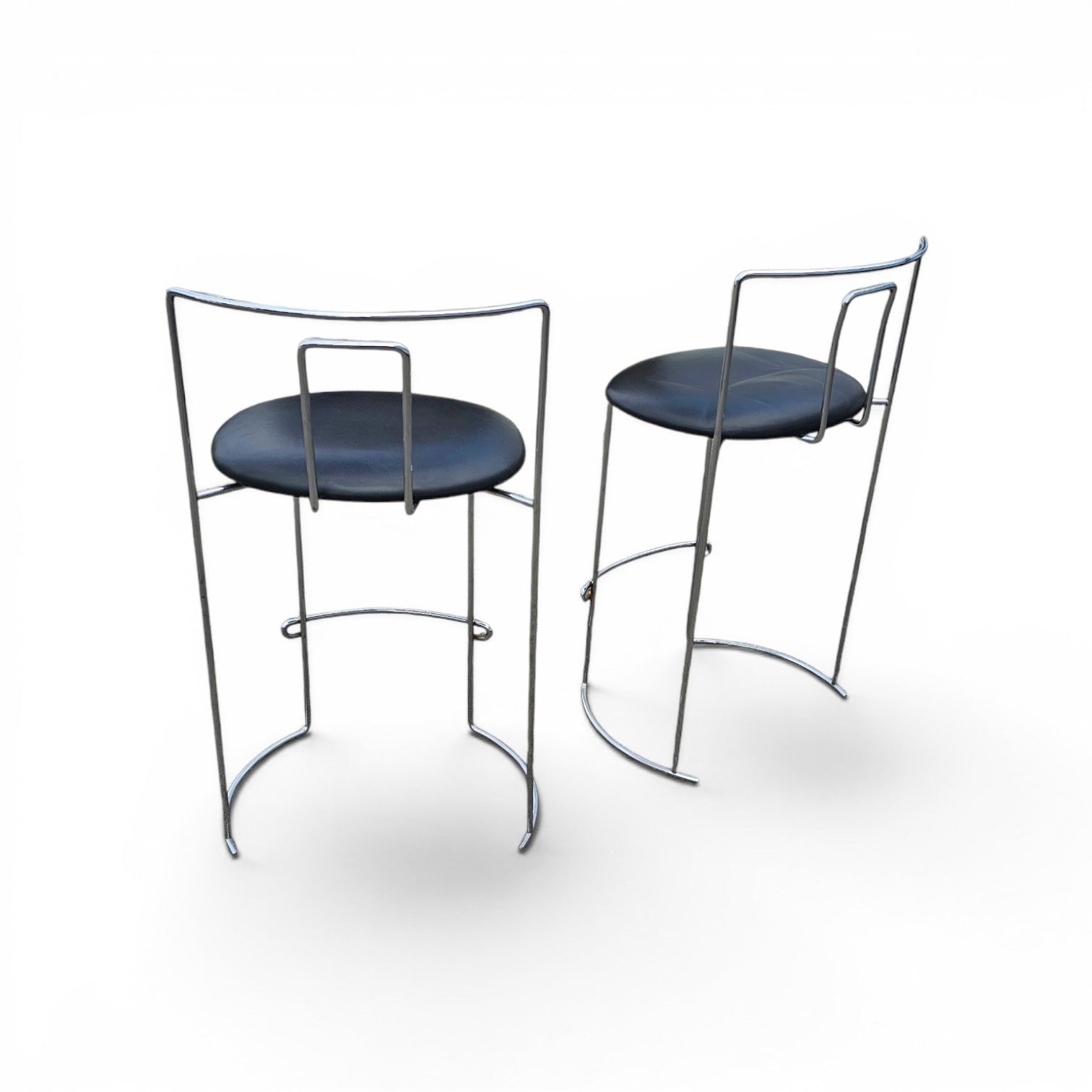 2 x Gaja stool by Kazuhide Takahama for  Simon Gavina / black leather