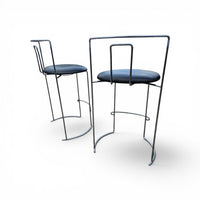 2 x Gaja stool by Kazuhide Takahama for  Simon Gavina / black leather