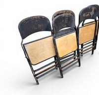 12 x Clarin Corporation folding chair / USA 1920s