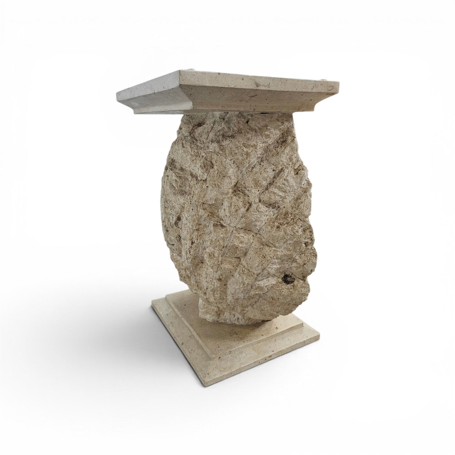 Magnussen Ponte mactan shell-shaped console or table base with original glass top