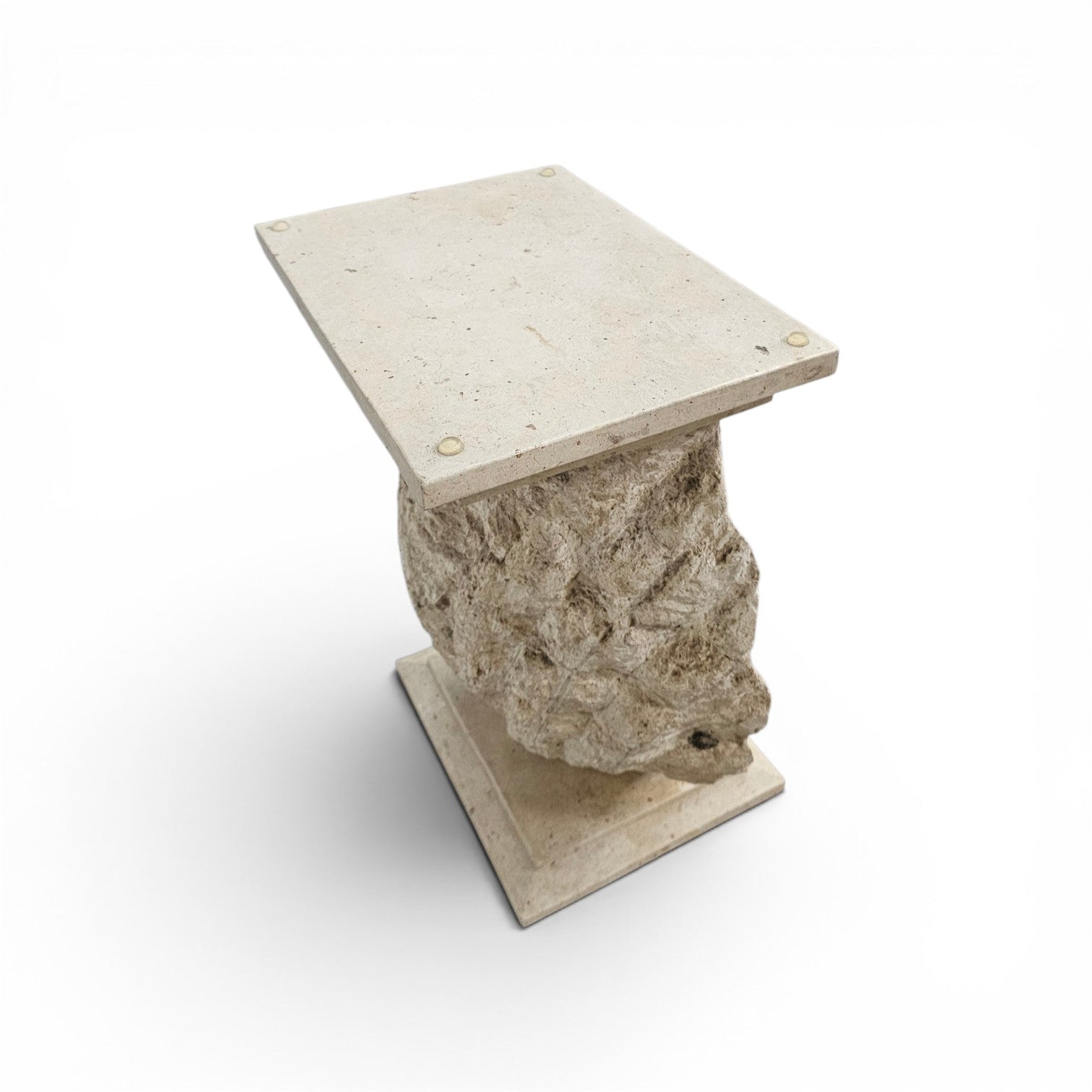 Magnussen Ponte mactan shell-shaped console or table base with original glass top