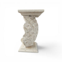 Magnussen Ponte mactan shell-shaped console or table base with original glass top
