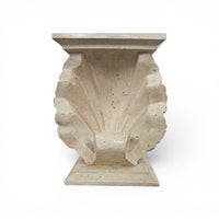 Magnussen Ponte mactan shell-shaped console or table base with original glass top