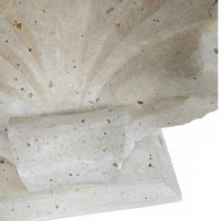 Magnussen Ponte mactan shell-shaped console or table base with original glass top