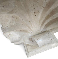 Magnussen Ponte mactan shell-shaped console or table base with original glass top