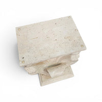 Magnussen Ponte mactan shell-shaped console or table base with original glass top