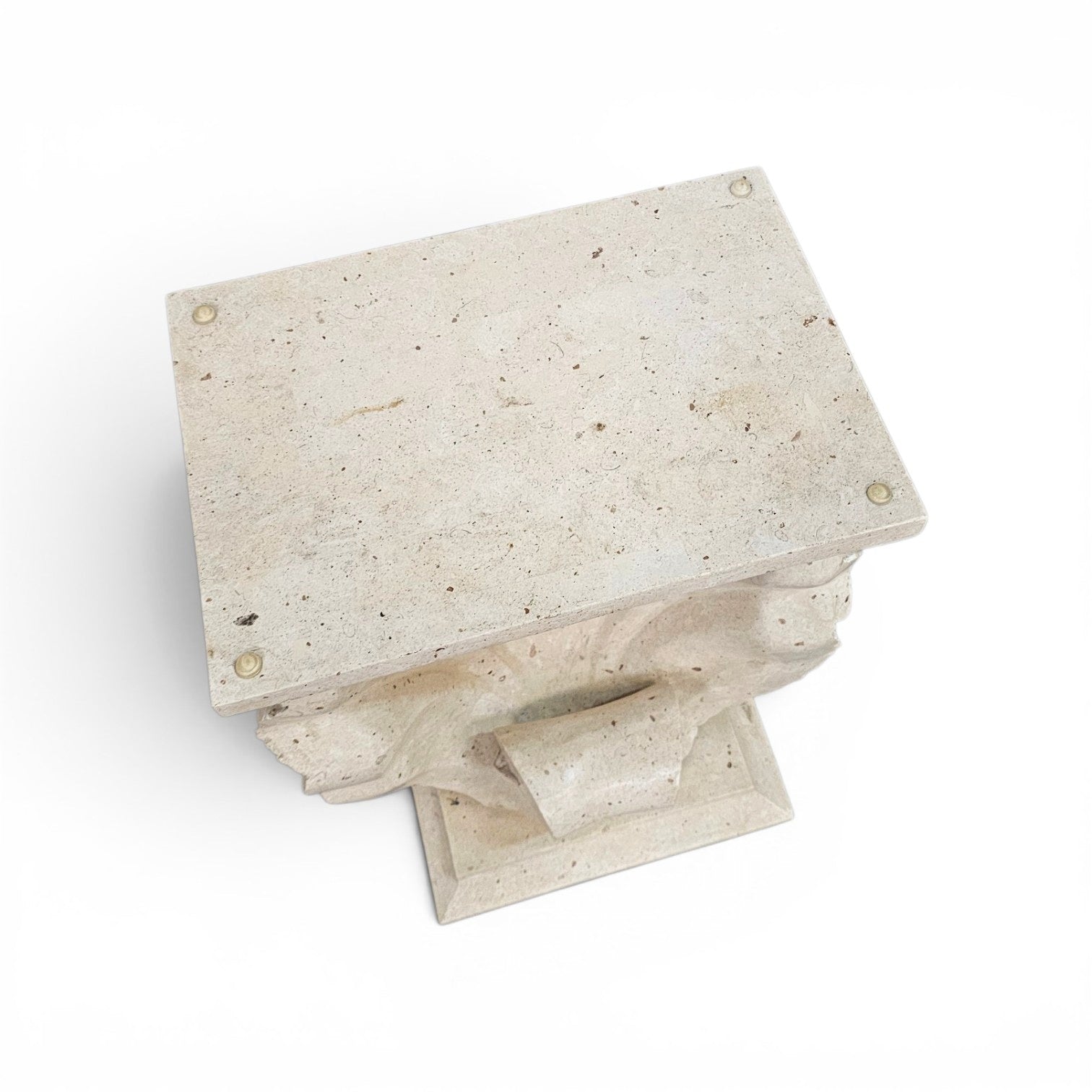 Magnussen Ponte mactan shell-shaped console or table base with original glass top