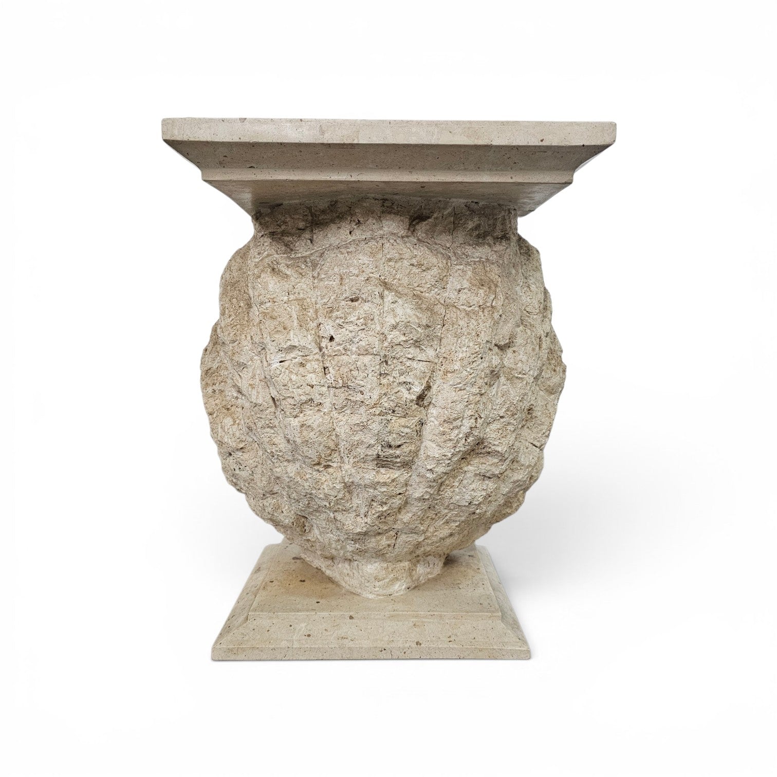 Magnussen Ponte mactan shell-shaped console or table base with original glass top