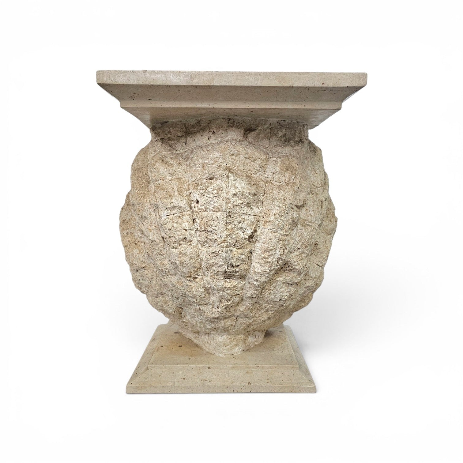 Magnussen Ponte mactan shell-shaped console or table base with original glass top