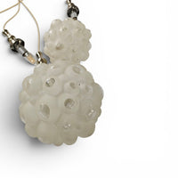 Cascade 4 balls pendant lamp with "bubble glass" shades,