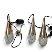 3 x Vintage Pendant cone Lamps from Kaiser Leuchten / 1970s