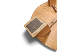 Brutalist oak coffee table / heavy weight 75 kg / 1960s