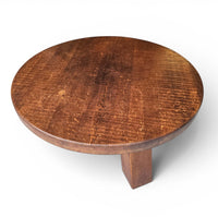 Brutalist oak coffee table / heavy weight 75 kg / 1960s