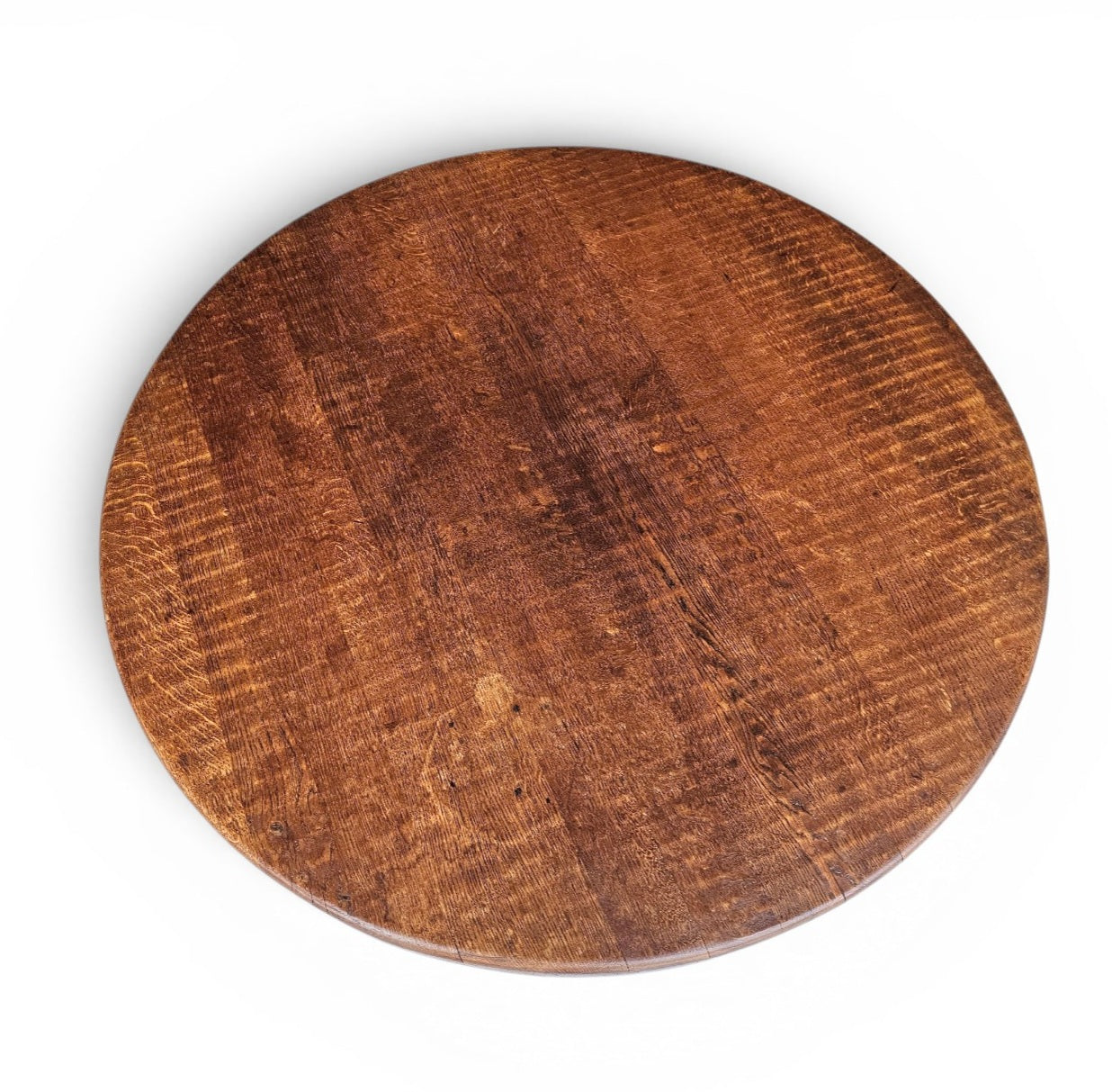 Brutalist oak coffee table / heavy weight 75 kg / 1960s