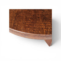 Brutalist oak coffee table / heavy weight 75 kg / 1960s