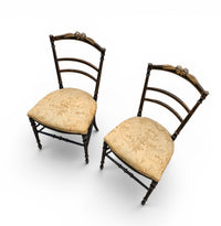 2 x French Giltwood Salon Side Chair