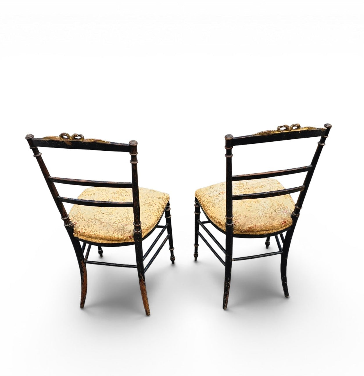 2 x French Giltwood Salon Side Chair