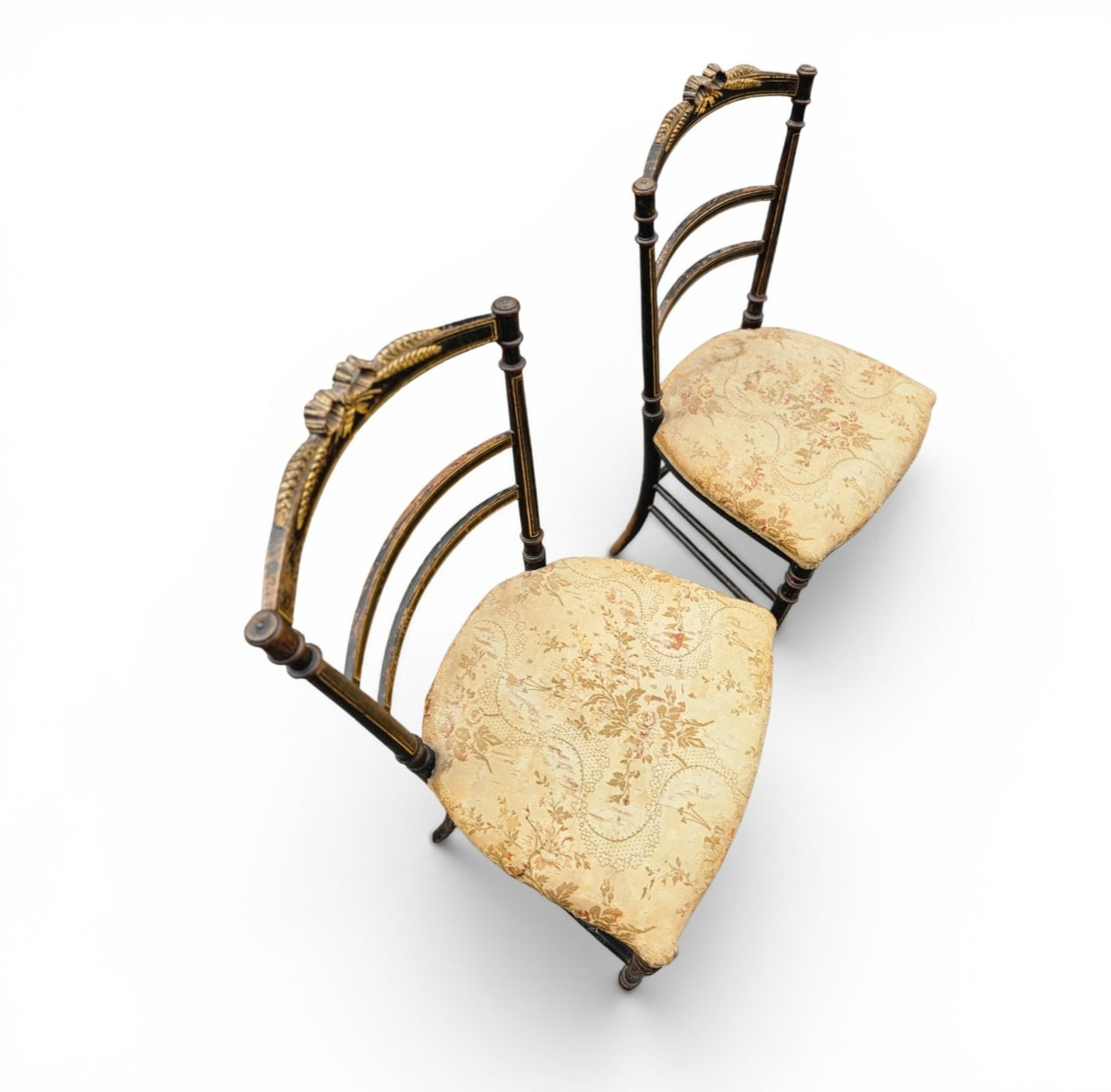 2 x French Giltwood Salon Side Chair