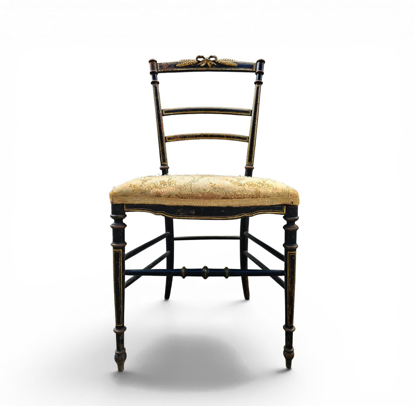 2 x French Giltwood Salon Side Chair