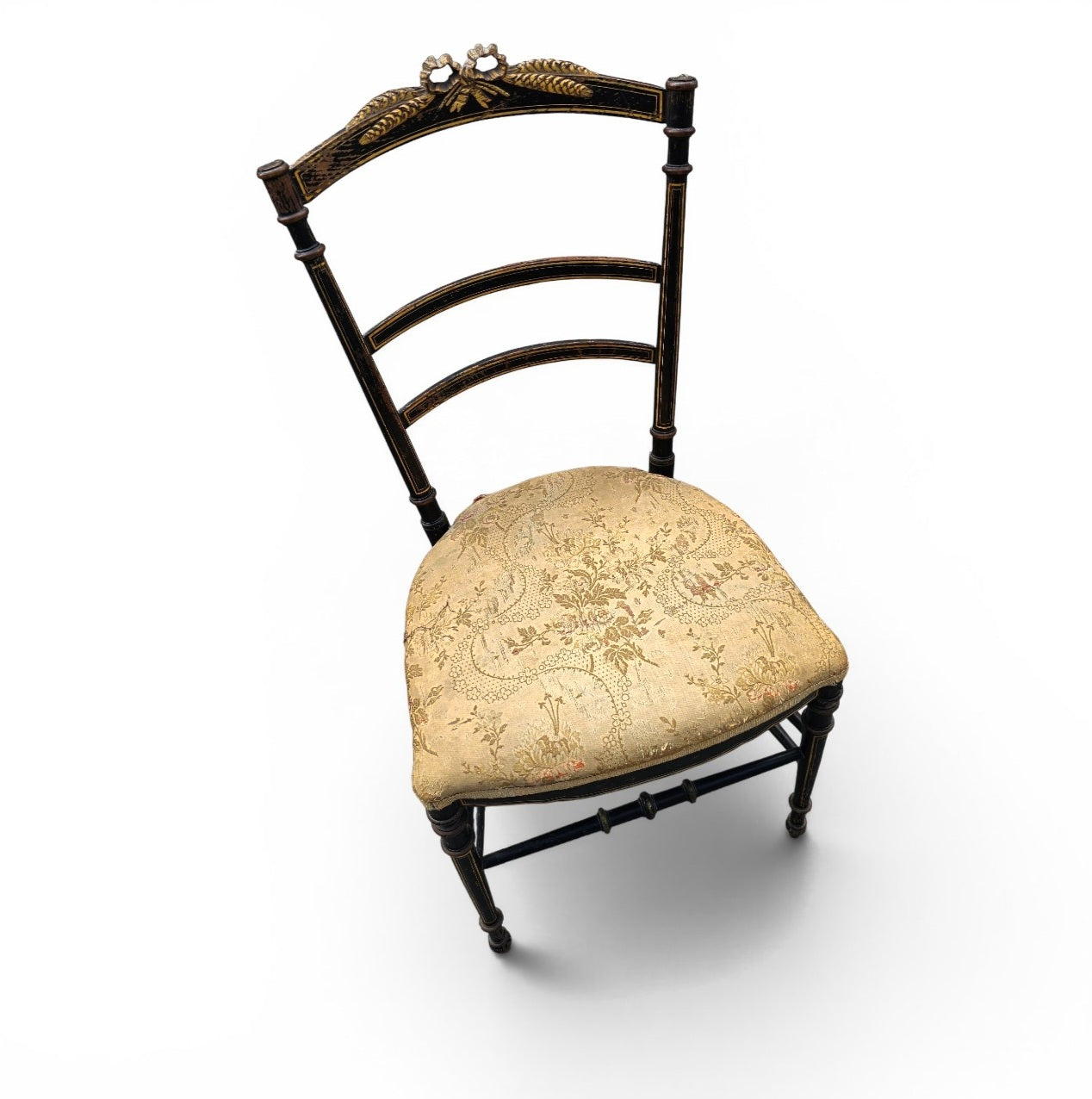 2 x French Giltwood Salon Side Chair