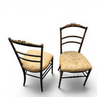 2 x French Giltwood Salon Side Chair
