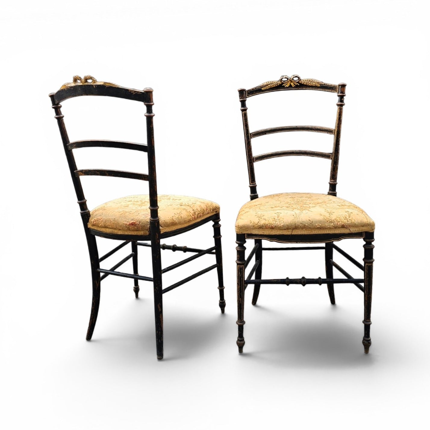2 x French Giltwood Salon Side Chair
