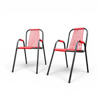 2 x high child chair by Frisian manufacturer Spimeta Harkema / 1960s