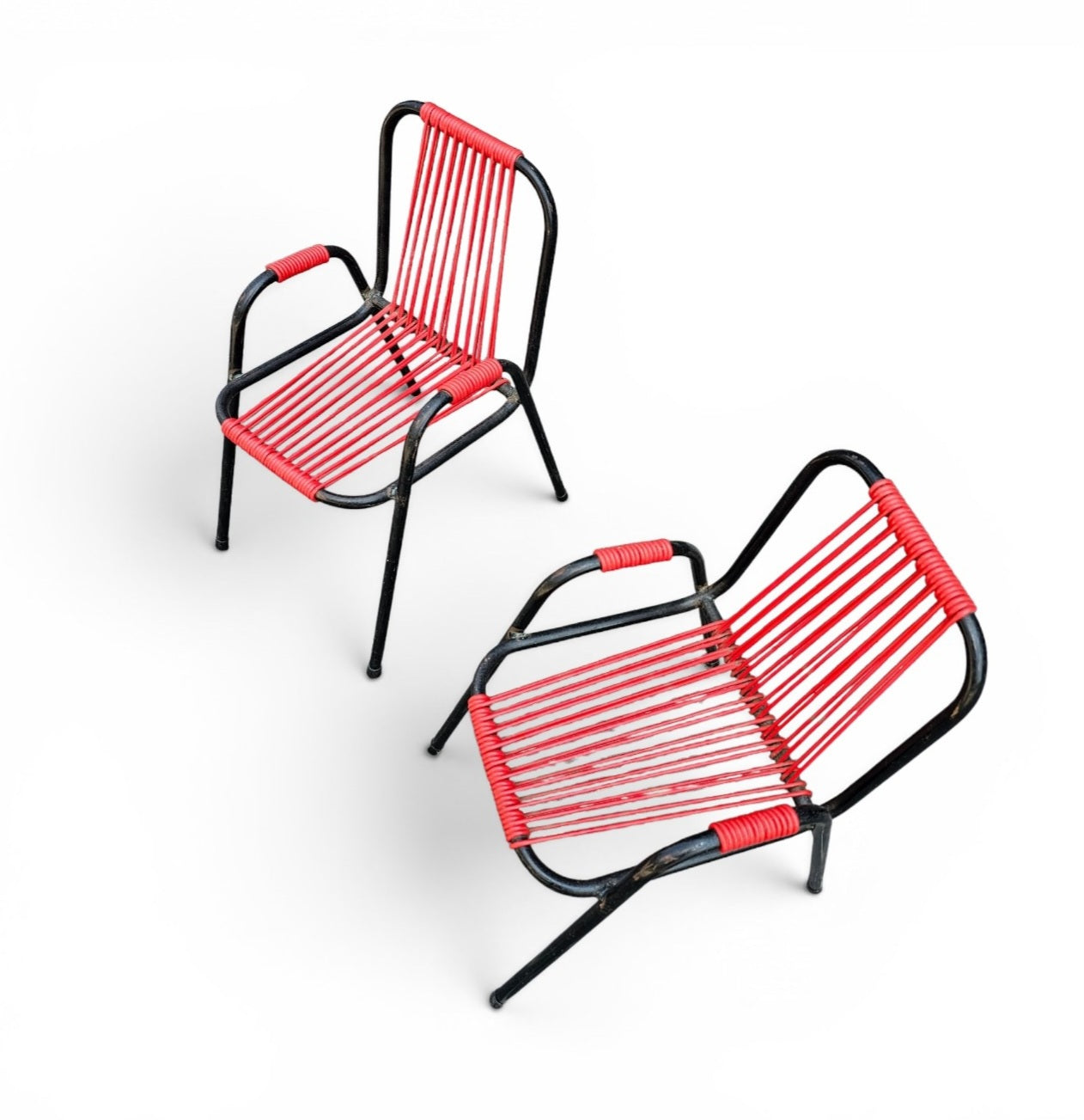 2 x high child chair by Frisian manufacturer Spimeta Harkema / 1960s