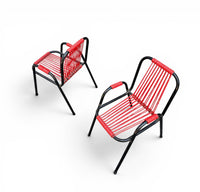 2 x high child chair by Frisian manufacturer Spimeta Harkema / 1960s