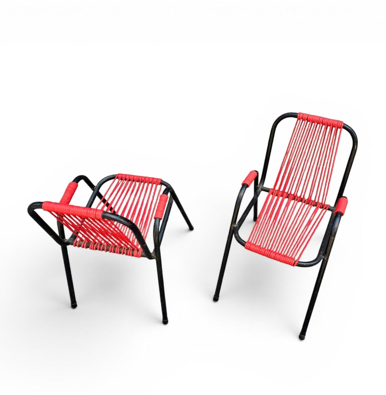 2 x high child chair by Frisian manufacturer Spimeta Harkema / 1960s