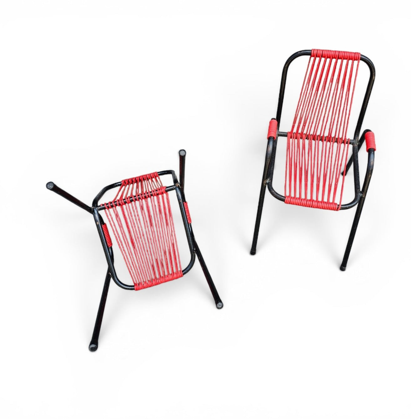 2 x high child chair by Frisian manufacturer Spimeta Harkema / 1960s