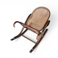 Bentwood & Cane Model 7001 Footrest by Michael Thonet for Thonet / 1930s