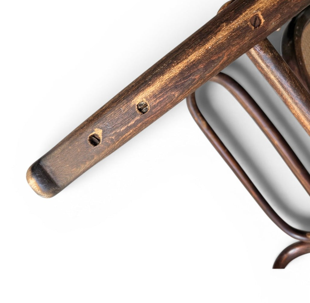 Bentwood & Cane Model 7001 Footrest by Michael Thonet for Thonet / 1930s