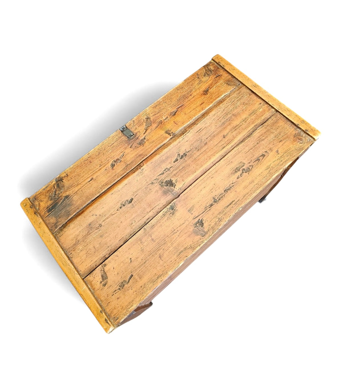 Old blanket chest / storage thrunk / pine wood