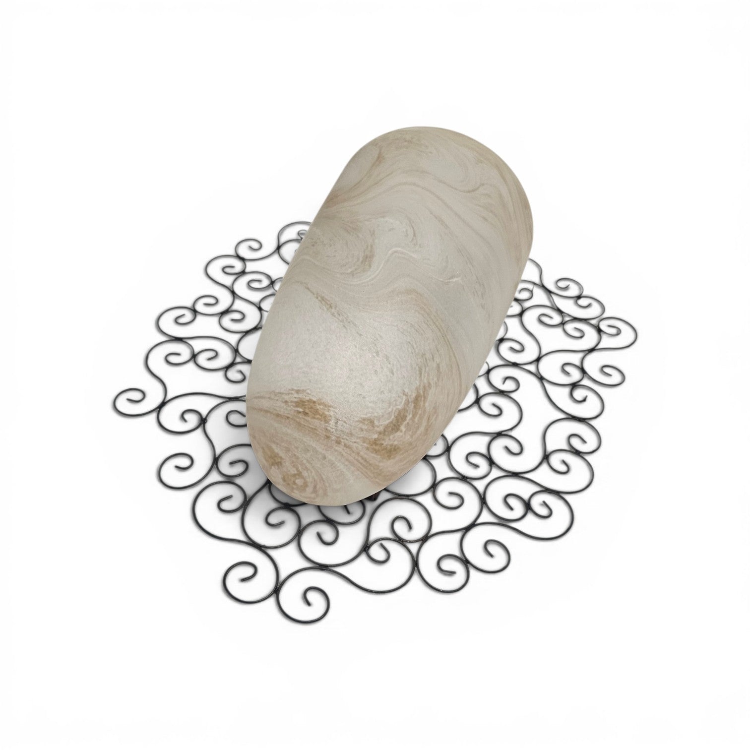 Wrought iron pocket wall sconces featuring a frosted amber glass / metal frame