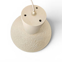 Matte glazed ceramic hanging lamp/ 1970s