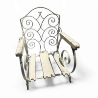 Old forged / wrought iron chair 1920s