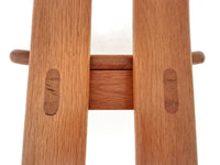 6 x De Puydt Rapsodie oak Brutalist dining chair from the 1970s.