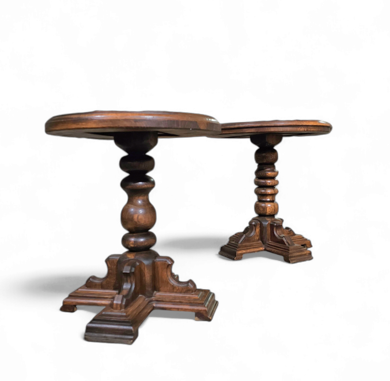 Matching oak side tables. Traditional / Rustic design