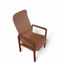 Teak &amp; Stoffen Eetkamerstoelen van Dyrlund, jaren 60, Set van 4