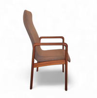 Teak &amp; Stoffen Eetkamerstoelen van Dyrlund, jaren 60, Set van 4