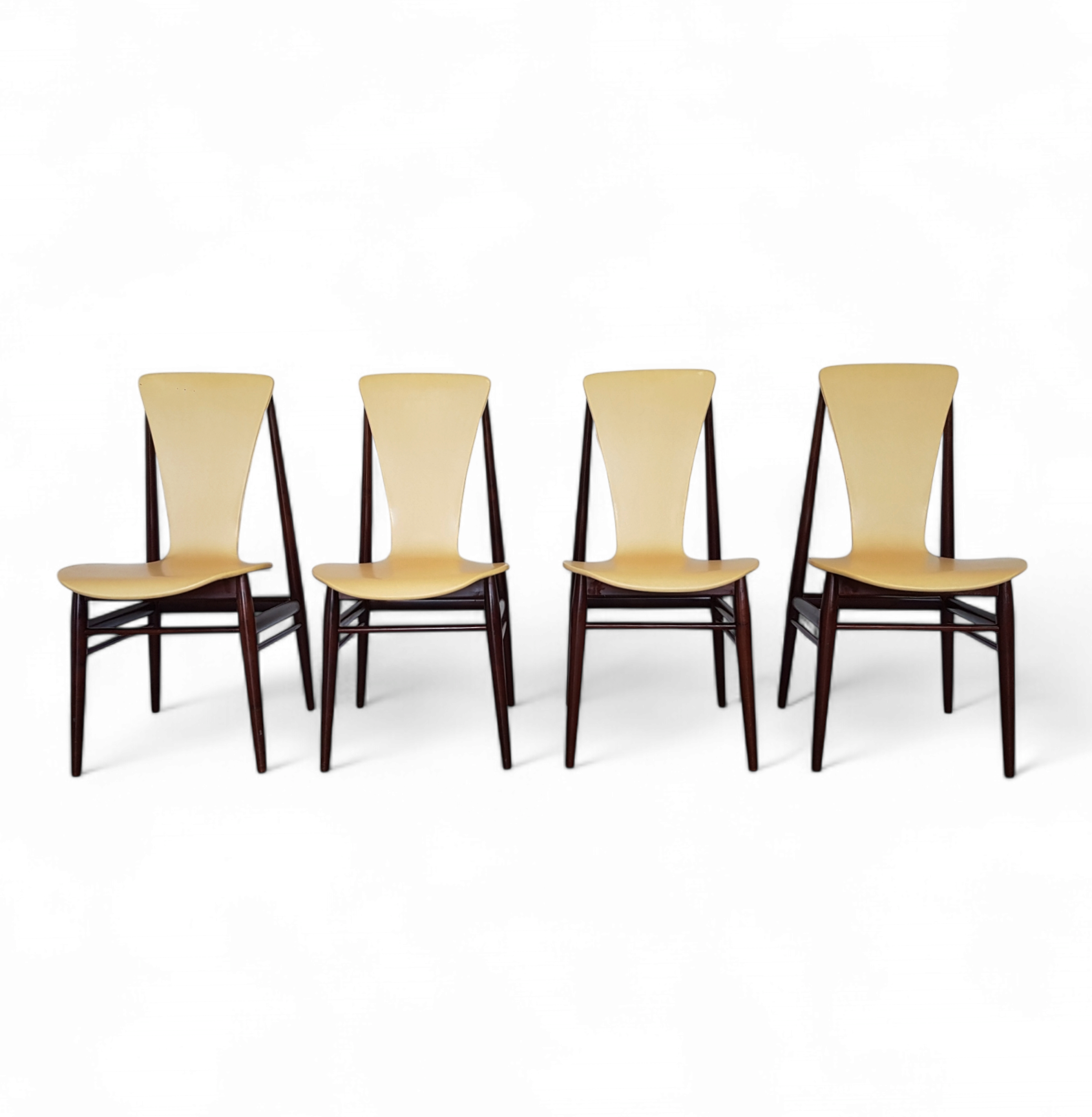 Eetkamerstoelen in palissanderhout van Inger Klingenberg 1959 / Set van 4