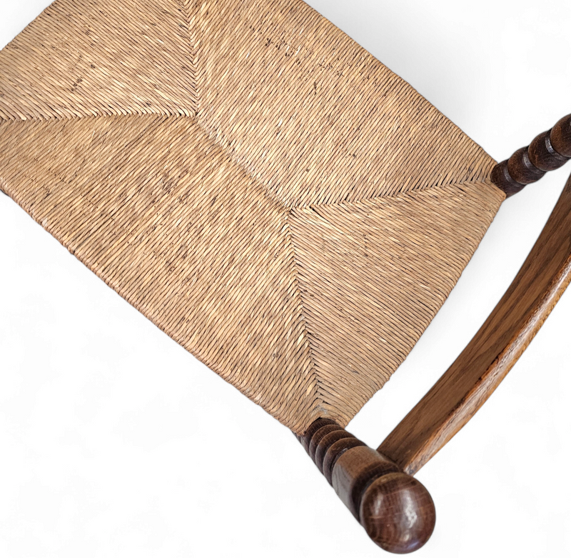 Turned wood small bench